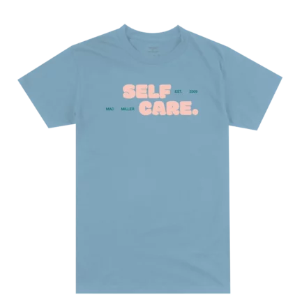 SELF CARE BUBBLE BLUE TEE